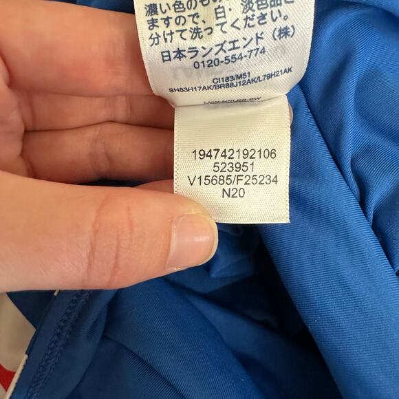 Lands’ End Stripe Tankini Top Size 16 – LYCRA® Xtra Life Supportive Swimwear - Picture 7 of 9